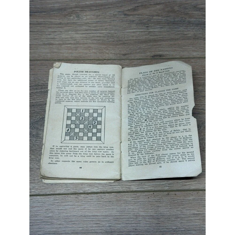 The Carrom Company 1940's Carrom Game Boards Direction Booklet & Ephemera